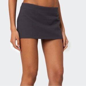Edikted piper mini skirt in grey NWT